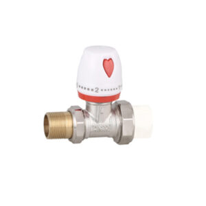 robinet thermostatique laiton horizontal 1/2-4 pouce radiateur