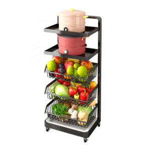 étagère à roulette cuisine-rangement fruits et légumes